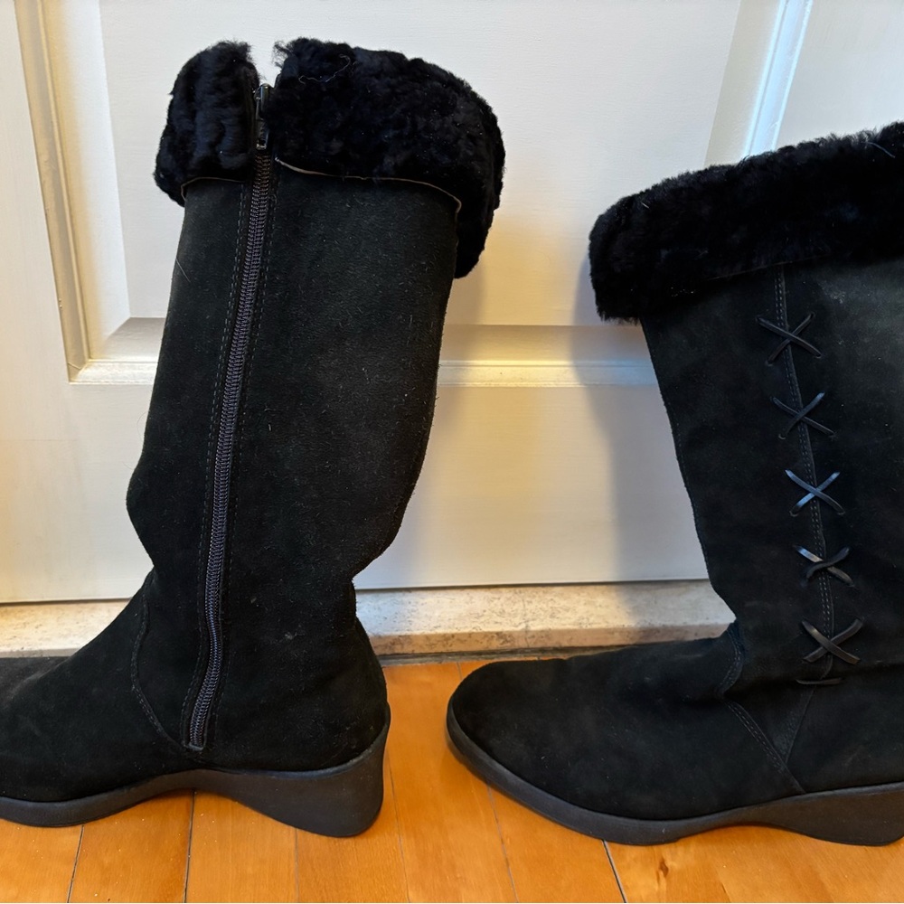Saute Mouton Women's Black Sheepskin Boots